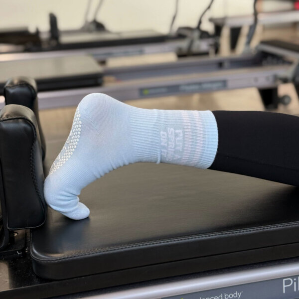 "Put A Spring On It" Crew Length Grip Socks - Image 2
